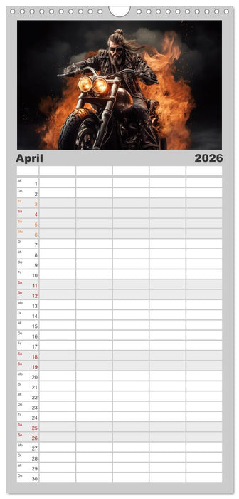 Ride to Valhalla (CALVENDO Familienplaner 2026)