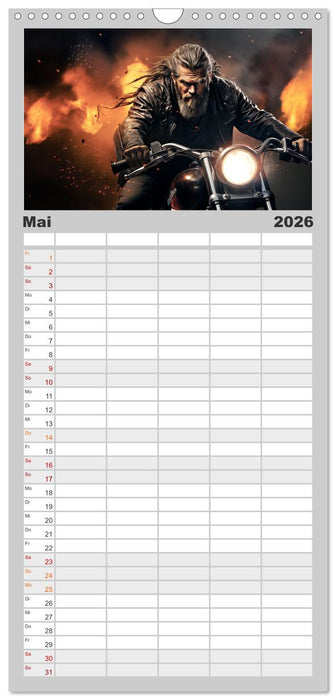 Ride to Valhalla (CALVENDO Familienplaner 2026)