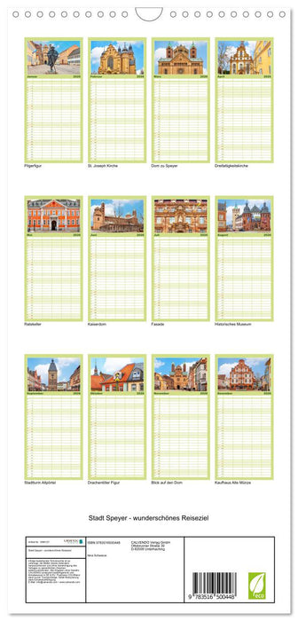 Stadt Speyer - wunderschönes Reiseziel (CALVENDO Familienplaner 2026)