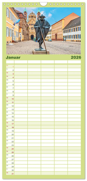 Stadt Speyer - wunderschönes Reiseziel (CALVENDO Familienplaner 2026)