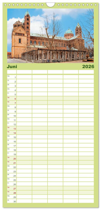 Stadt Speyer - wunderschönes Reiseziel (CALVENDO Familienplaner 2026)