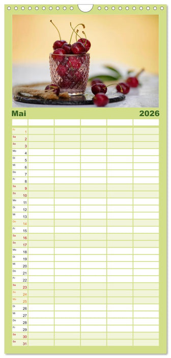 Natürlich Vegan - frische gesunde Köstlichkeiten (CALVENDO Familienplaner 2026)