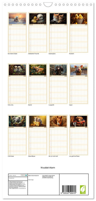 Knuddel-Alarm (CALVENDO Familienplaner 2026)