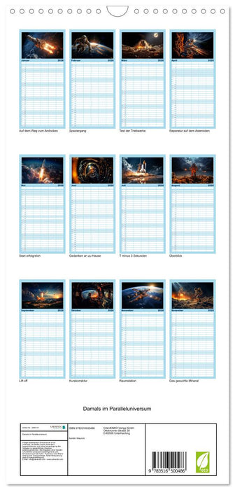 Damals im Paralleluniversum (CALVENDO Familienplaner 2026)