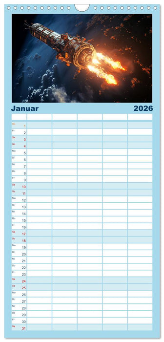 Damals im Paralleluniversum (CALVENDO Familienplaner 2026)