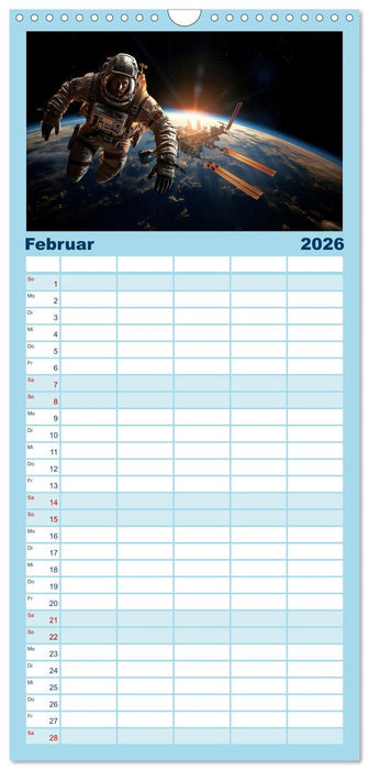 Damals im Paralleluniversum (CALVENDO Familienplaner 2026)