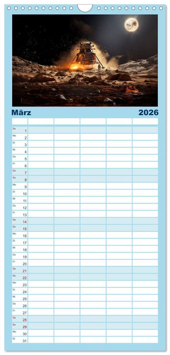 Damals im Paralleluniversum (CALVENDO Familienplaner 2026)