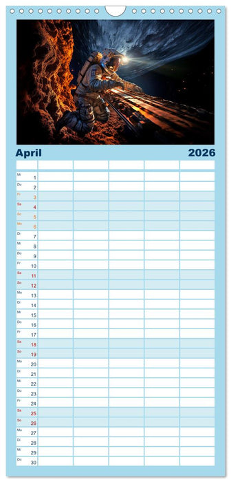 Damals im Paralleluniversum (CALVENDO Familienplaner 2026)