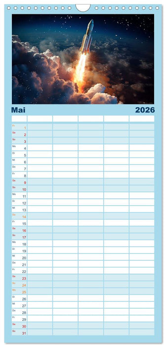 Damals im Paralleluniversum (CALVENDO Familienplaner 2026)