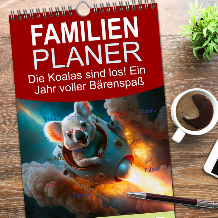 Die Koalas sind los! Ein Jahr voller Bärenspaß (CALVENDO Familienplaner 2026)
