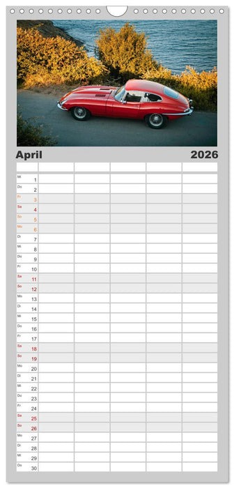 Der schönste Sportwagen der Welt (CALVENDO Familienplaner 2026)