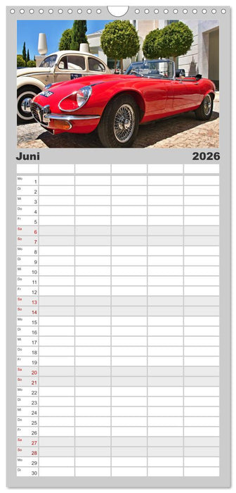 Der schönste Sportwagen der Welt (CALVENDO Familienplaner 2026)