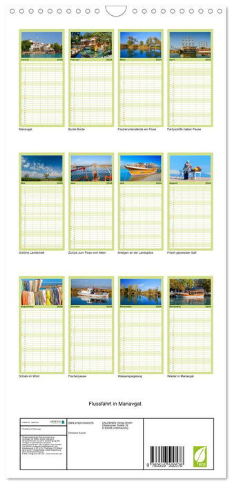 Flussfahrt in Manavgat (CALVENDO Familienplaner 2026)