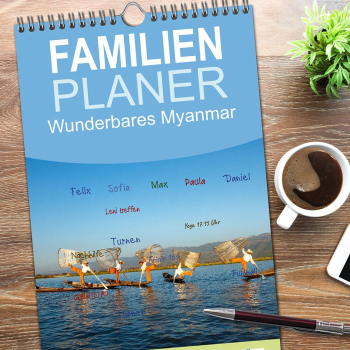 Wunderbares Myanmar (CALVENDO Familienplaner 2026)