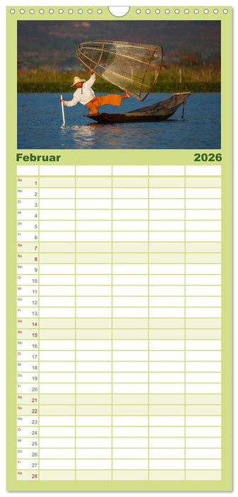 Wunderbares Myanmar (CALVENDO Familienplaner 2026)