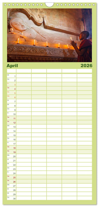 Wunderbares Myanmar (CALVENDO Familienplaner 2026)