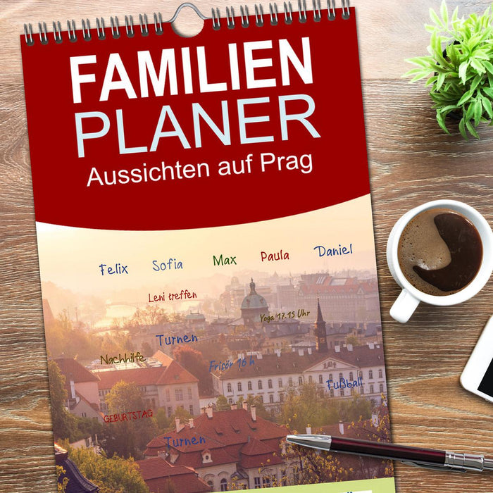 Aussichten auf Prag (CALVENDO Familienplaner 2026)