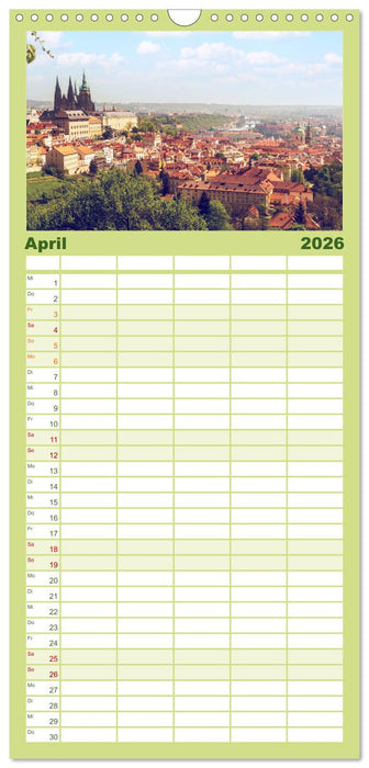 Aussichten auf Prag (CALVENDO Familienplaner 2026)