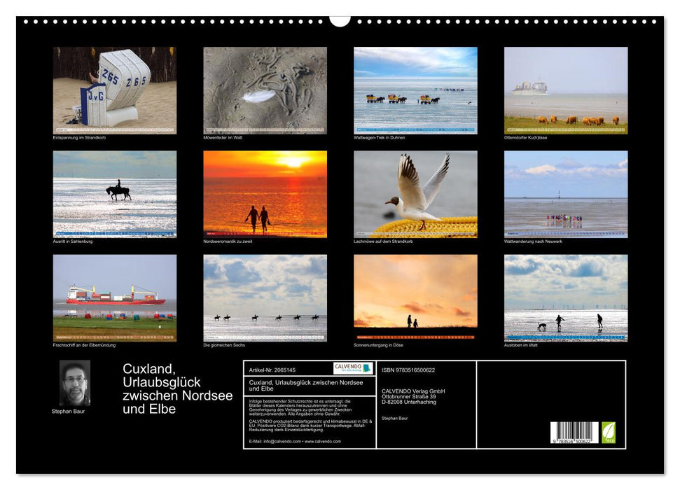 Cuxland, Urlaubsglück zwischen Nordsee und Elbe (CALVENDO Wandkalender 2026)
