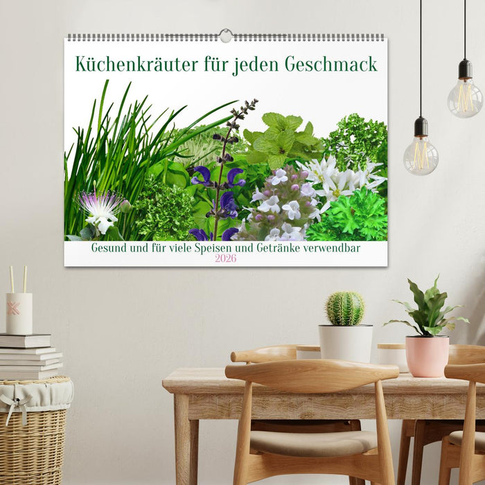 Küchenkräuter für jeden Geschmack (CALVENDO Wandkalender 2026)