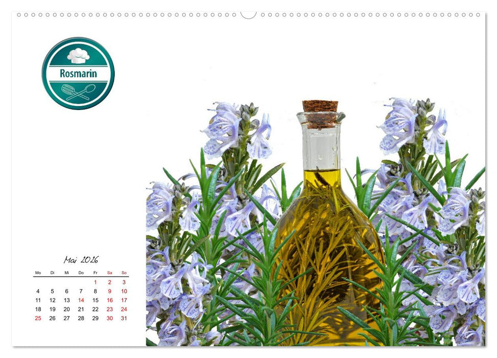 Küchenkräuter für jeden Geschmack (CALVENDO Wandkalender 2026)