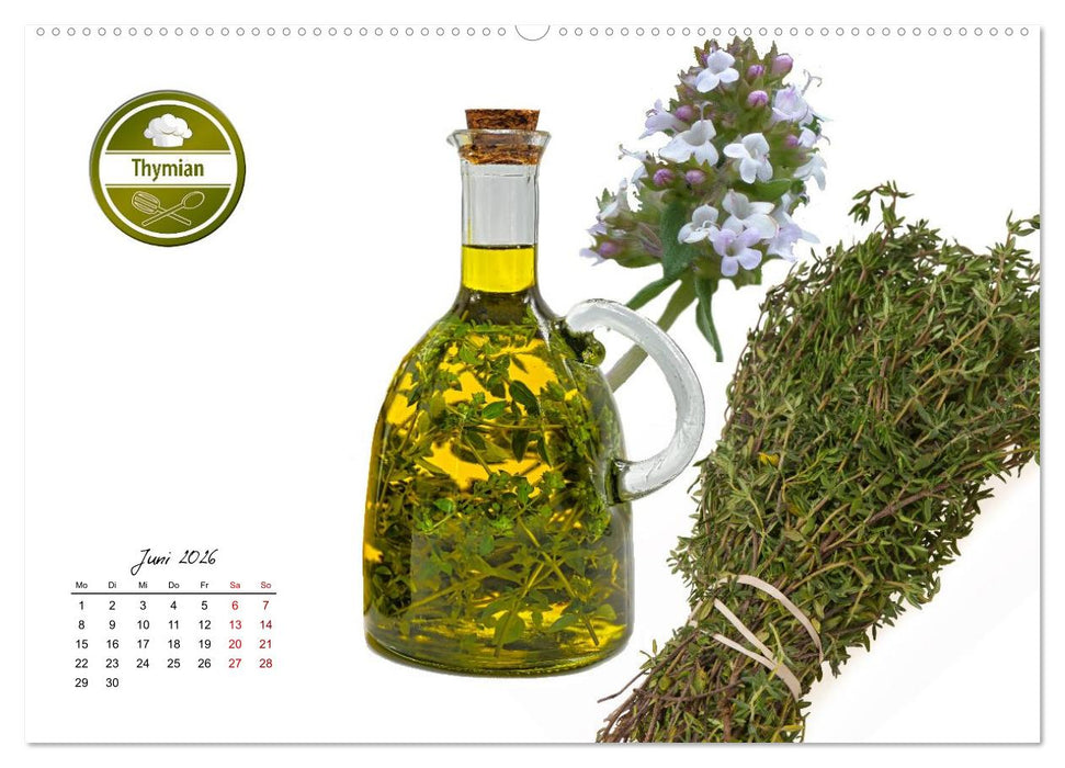 Küchenkräuter für jeden Geschmack (CALVENDO Wandkalender 2026)