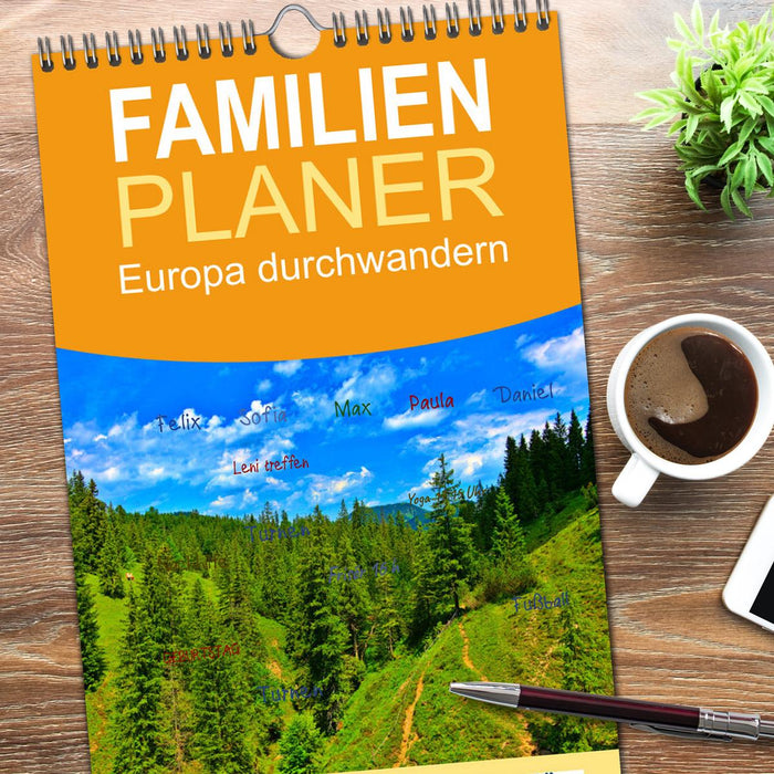 Europa durchwandern (CALVENDO Familienplaner 2026)