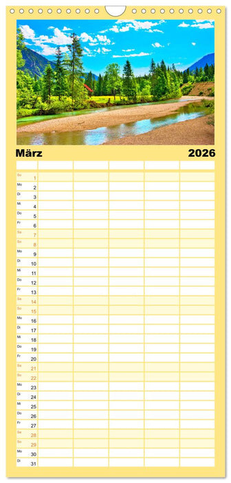 Europa durchwandern (CALVENDO Familienplaner 2026)