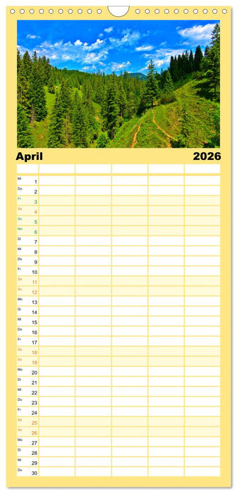 Europa durchwandern (CALVENDO Familienplaner 2026)