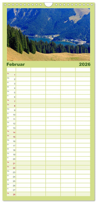 Mangfallgebirge (CALVENDO Familienplaner 2026)