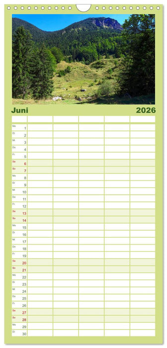 Mangfallgebirge (CALVENDO Familienplaner 2026)