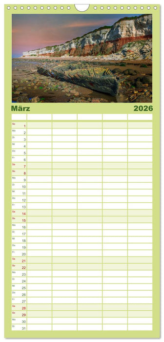 Norfolk - Ostengland: Von der Nordseeküste durch das Marschland (CALVENDO Familienplaner 2026)