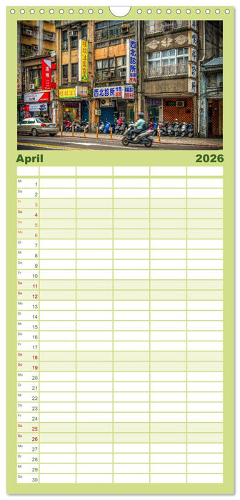 Taipeh, Hauptstadt von Taiwan (CALVENDO Familienplaner 2026)