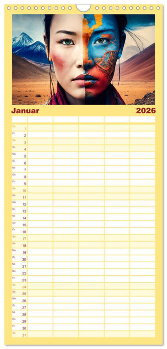 Die Menschen sind bunt (CALVENDO Familienplaner 2026)