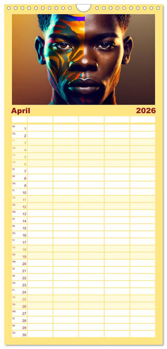 Die Menschen sind bunt (CALVENDO Familienplaner 2026)