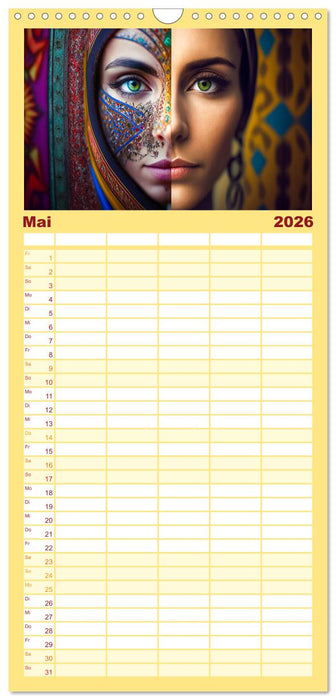 Die Menschen sind bunt (CALVENDO Familienplaner 2026)