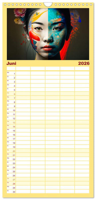 Die Menschen sind bunt (CALVENDO Familienplaner 2026)