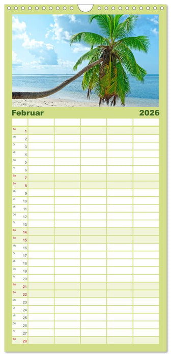 Sagenhafte Seychellen - Idylle im Indischen Ozean (CALVENDO Familienplaner 2026)