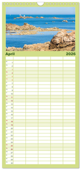 Steilküsten Europas (CALVENDO Familienplaner 2026)