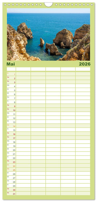 Steilküsten Europas (CALVENDO Familienplaner 2026)