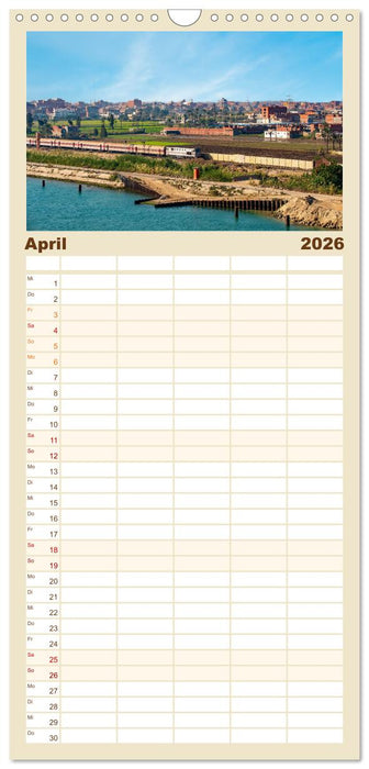 Suezkanal - Impressionen (CALVENDO Familienplaner 2026)