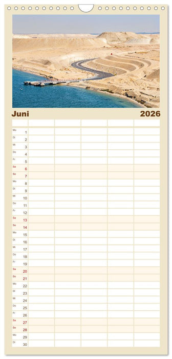 Suezkanal - Impressionen (CALVENDO Familienplaner 2026)