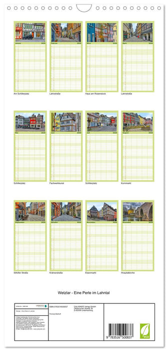Wetzlar - Eine Perle im Lahntal (CALVENDO Familienplaner 2026)