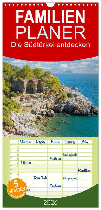 Die Südtürkei entdecken (CALVENDO Familienplaner 2026)