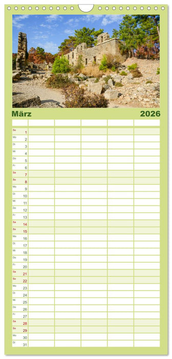 Die Südtürkei entdecken (CALVENDO Familienplaner 2026)