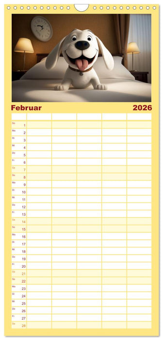 Comic Hunde (CALVENDO Familienplaner 2026)