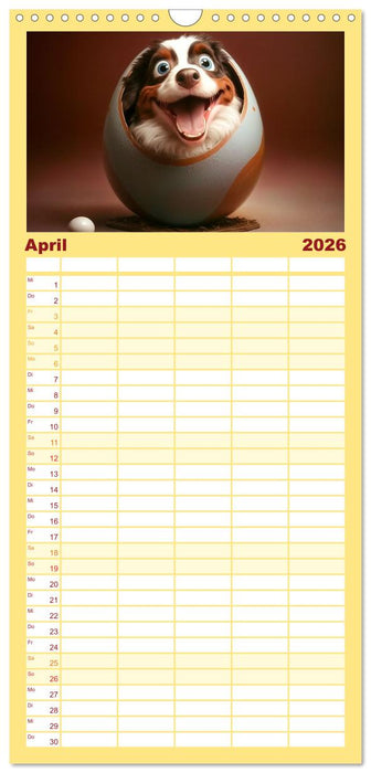 Comic Hunde (CALVENDO Familienplaner 2026)