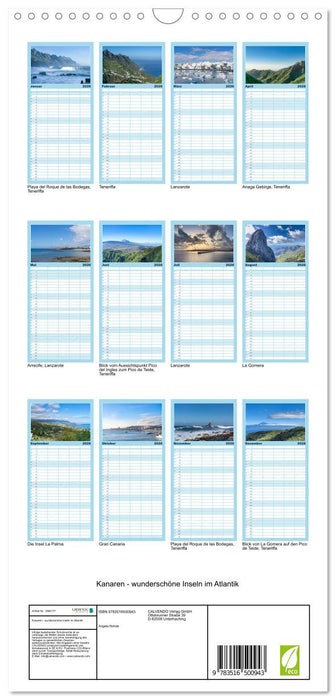 Kanaren - wunderschöne Inseln im Atlantik (CALVENDO Familienplaner 2026)