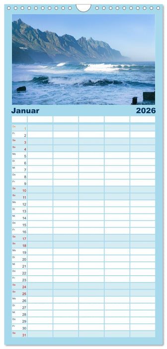 Kanaren - wunderschöne Inseln im Atlantik (CALVENDO Familienplaner 2026)