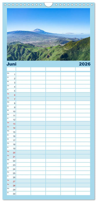 Kanaren - wunderschöne Inseln im Atlantik (CALVENDO Familienplaner 2026)